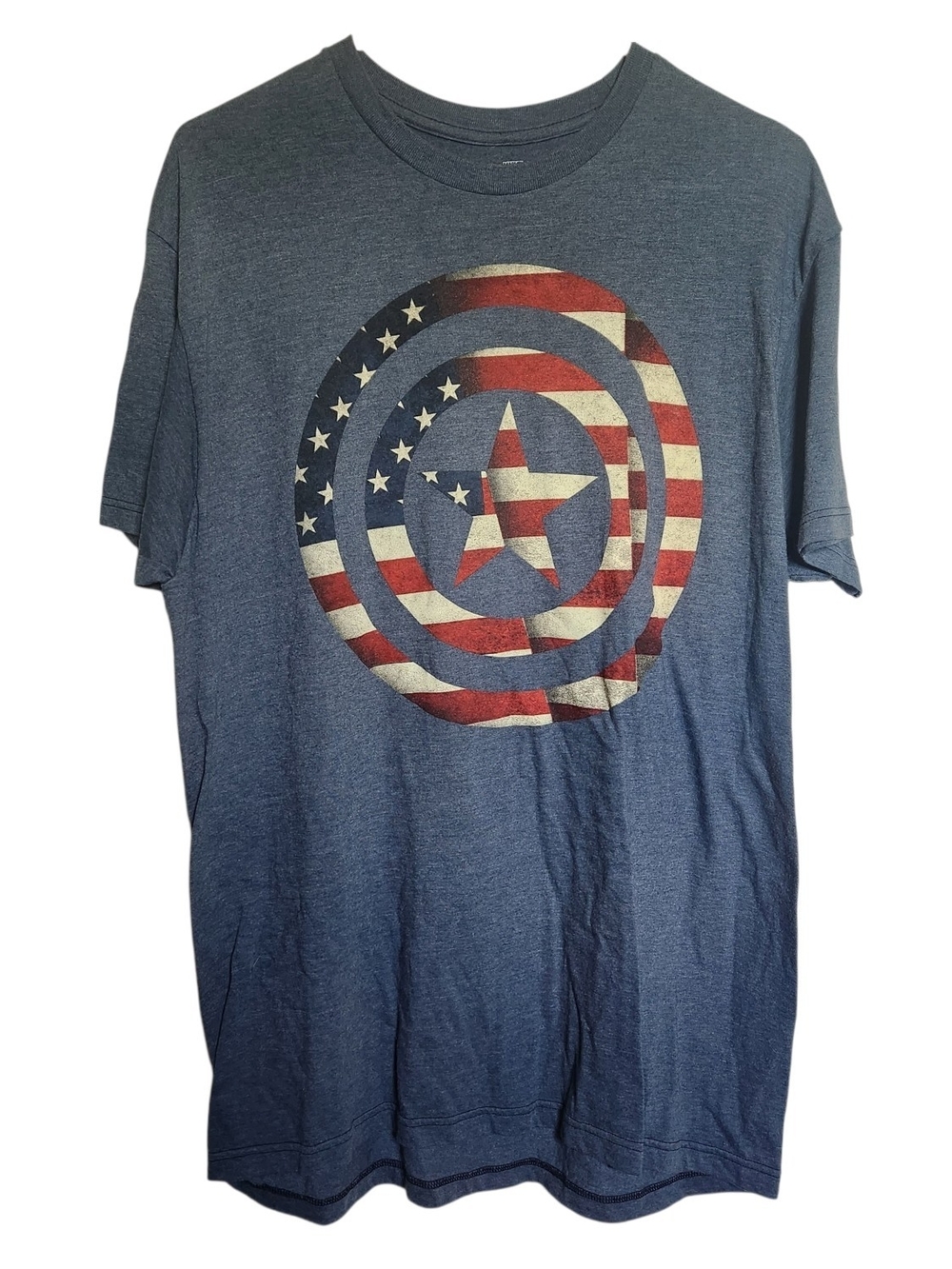 Marvel Men's Graphic Captain America Shield Tee Size L Tall Superhero